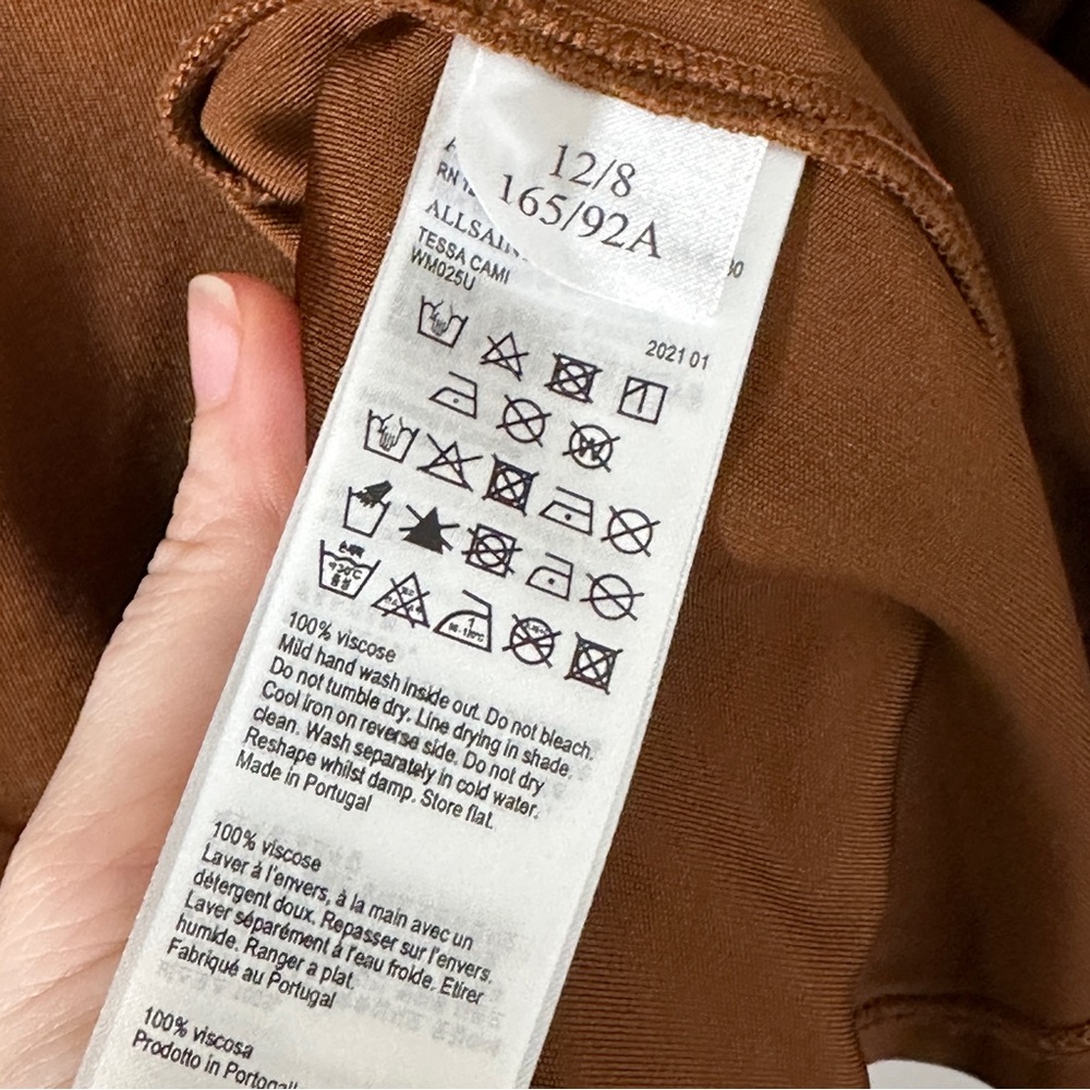 AllSaints Tessa Tank in Foxtail Brown - Picture 4 of 10